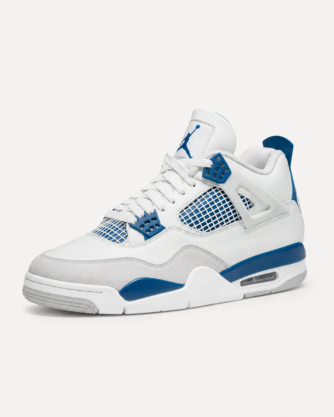 Jordan Air Jordan 4 Retro — Military Blue — Off-White / Military Blue / Neutral Grey